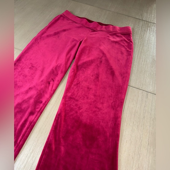 Juicy Couture Velvet Pants in Deep Pink - Picture 2 of 7
